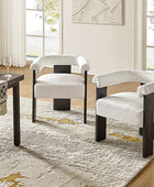 Modern Solid Wood Base Dining Chair
