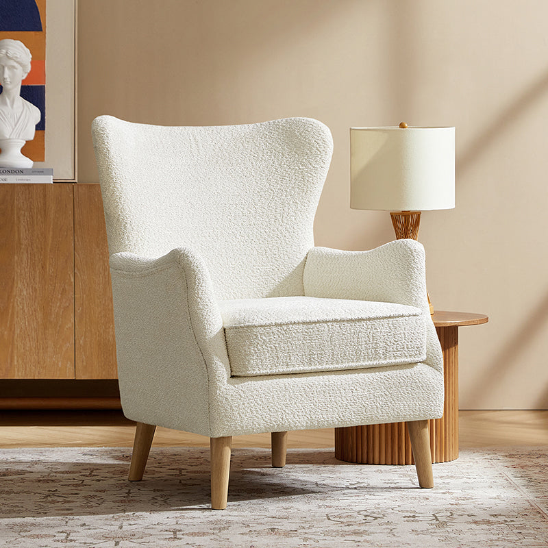 Dorothy Upholstered Armchair with Rubber Wood & Durable Legs