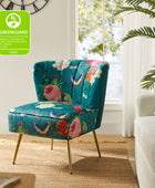 Elegant Comfort in a Wingback Floral Accent Chair