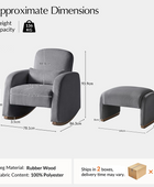 Richard Soft Corduroy Rocking Chair and Ottoman