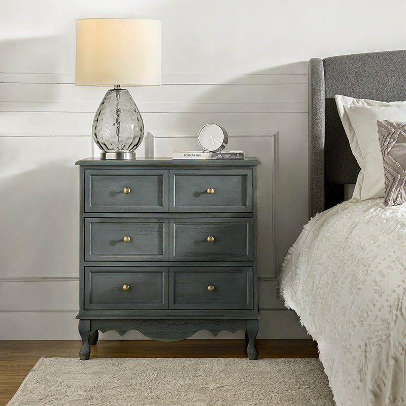 Galatea 3-Drawer Bedside Table with Charging Station
