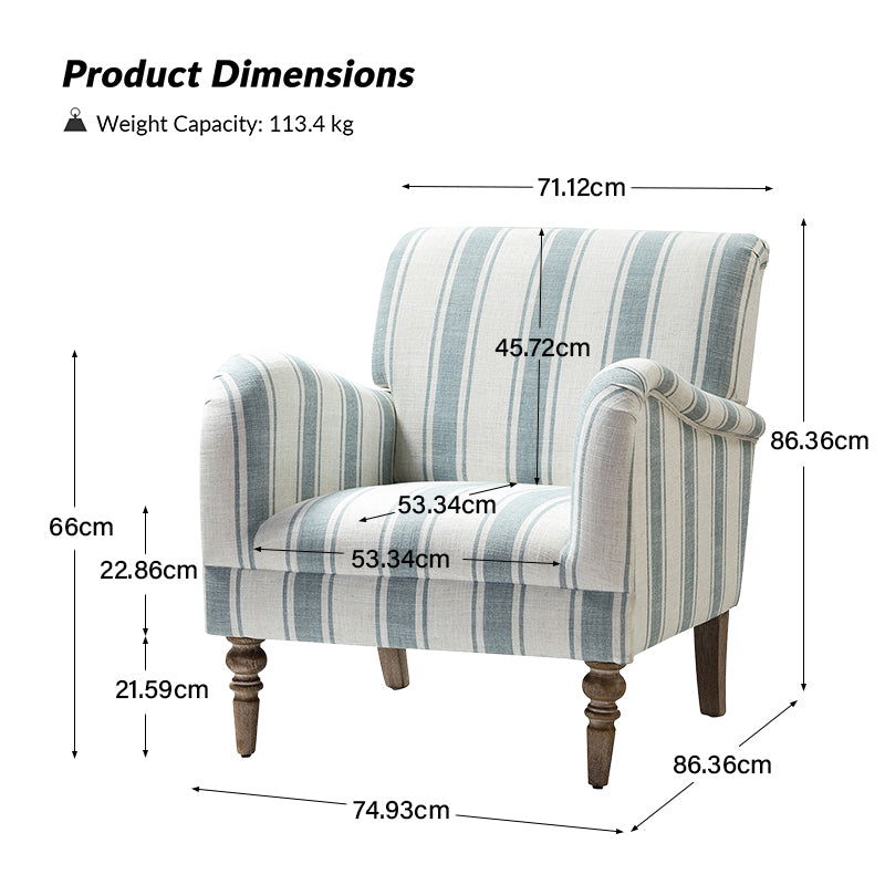 Quentin Modern Comfort Upholstered Armchair