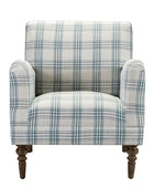 Sadie Plaid Classic Style Modern Charm Upholstered Chair