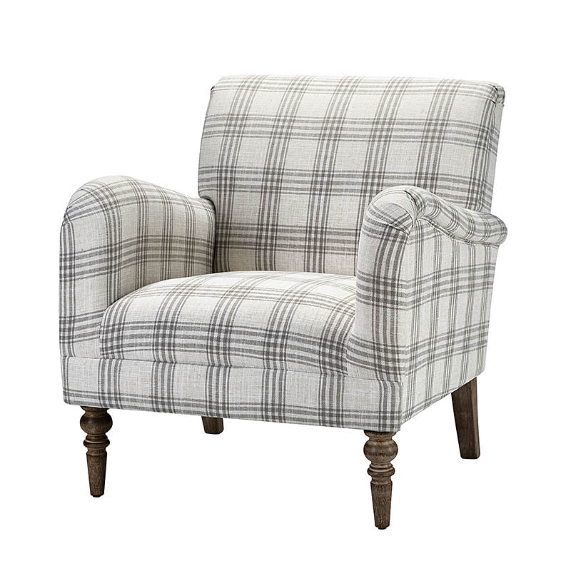 Sadie Plaid Classic Style Modern Charm Upholstered Chair