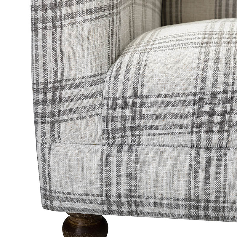 Sadie Plaid Classic Style Modern Charm Upholstered Chair