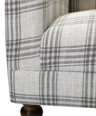 Sadie Plaid Classic Style Modern Charm Upholstered Chair