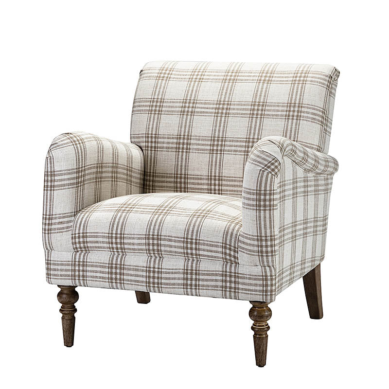 Sadie Plaid Classic Style Modern Charm Upholstered Chair
