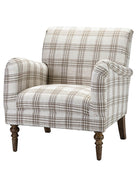 Sadie Plaid Classic Style Modern Charm Upholstered Chair