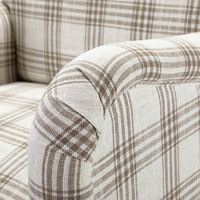 Sadie Plaid Classic Style Modern Charm Upholstered Chair