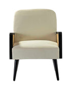 Elva Handcrafted Rattan with Solid Wood Frame Cane Armchair