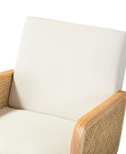 Yamat Velvet Rocking Chair with Cane Arms - HULALA HOME