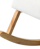 Yamat Velvet Rocking Chair with Cane Arms - HULALA HOME
