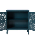 Emathides Floral 81.2 cm Tall 2-Door Accent Cabinet