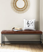 Johannes Vegan Leather Bench