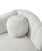 Emilio Loveseat with Gold Legs & Plush Cushion