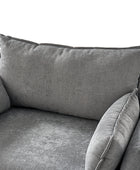 Miles Farmhouse Slipcovered Armchair with Large Ottoman