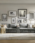 Miriam Sectional Sofa with Storage, Tabletop, Cup Holders & USB Ports