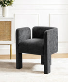 Modern Dining Chair with Cushioned Seat and Segmented Back