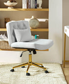 Modern Flannel Adjustable Office Chair