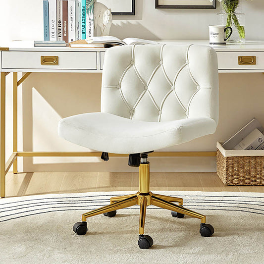 Modern Flannel Adjustable Office Chair