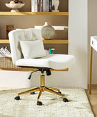 Modern Flannel Adjustable Office Chair