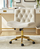 Modern Flannel Adjustable Office Chair