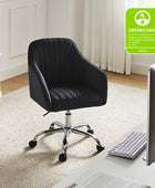 Modern Velvet Task Chair with Tufted Back