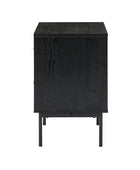 Nahuel Modern Nightstand with Pleated Drawers