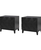 Kamu 2 - Drawer Nightstand with Built-In Outlets
