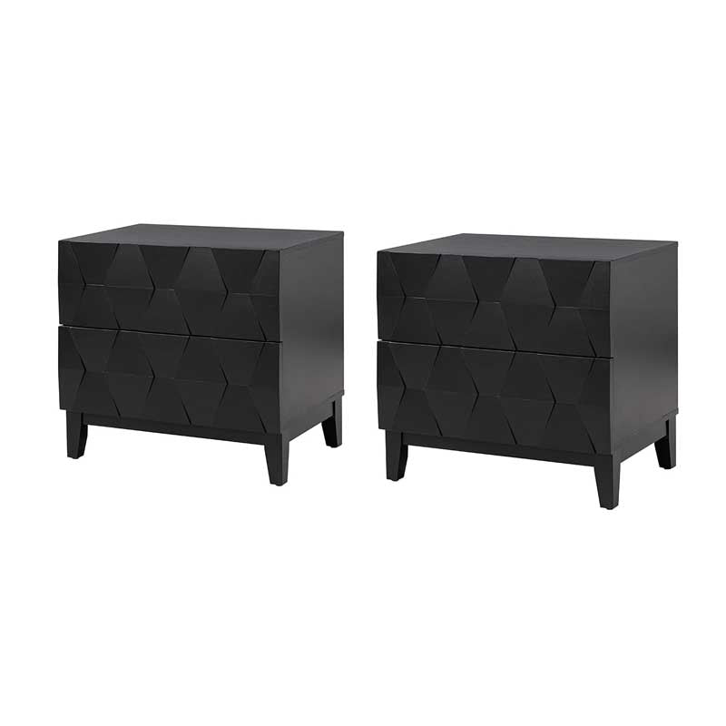 Kamu 2 - Drawer Nightstand with Built-In Outlets