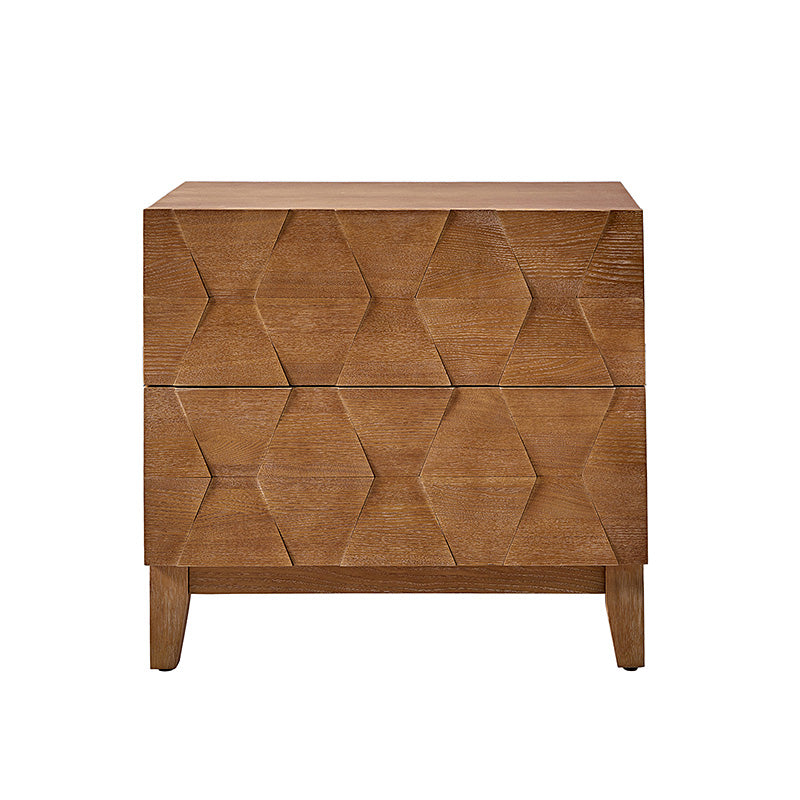 Kamu 2 - Drawer Nightstand with Built-In Outlets