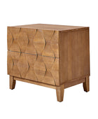 Kamu 2 - Drawer Nightstand with Built-In Outlets