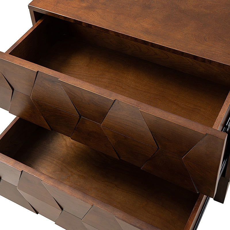 Kamu 2 - Drawer Nightstand with Built-In Outlets