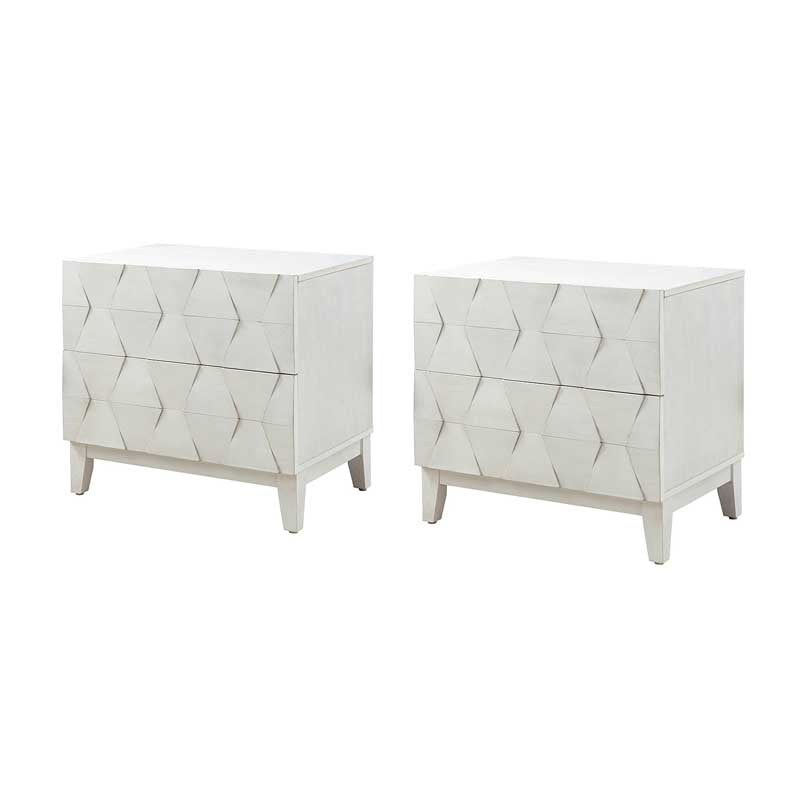 Kamu 2 - Drawer Nightstand with Built-In Outlets