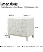 Kamu 2 - Drawer Nightstand with Built-In Outlets