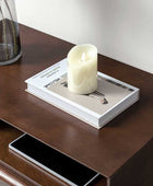 Lilian Mid-Century Nightstand with Charging Station & Shelf