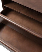 Lilian Mid-Century Nightstand with Charging Station & Shelf