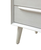 Lilian Mid-Century Nightstand with Charging Station & Shelf