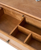 Galatea Farmhouse 3-Drawer Nightstand with Shelf & Charging Port