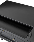 Galatea Farmhouse 3-Drawer Nightstand with Shelf & Charging Port