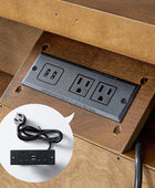 Galatea Farmhouse 3-Drawer Nightstand with Shelf & Charging Port