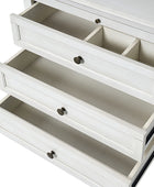 Galatea Farmhouse 3-Drawer Nightstand with Shelf & Charging Port