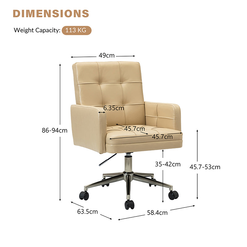 Leo Mid-century Home Office Task Chair