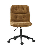 Leonhard Upholstered Swivel Velvet Task Chair