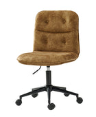 Leonhard Upholstered Swivel Velvet Task Chair