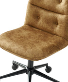 Leonhard Upholstered Swivel Velvet Task Chair
