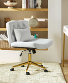 Norm Modern Flannel Adjustable Office Chair