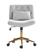 Norm Modern Flannel Adjustable Office Chair