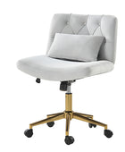 Norm Modern Flannel Adjustable Office Chair