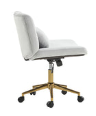 Norm Modern Flannel Adjustable Office Chair